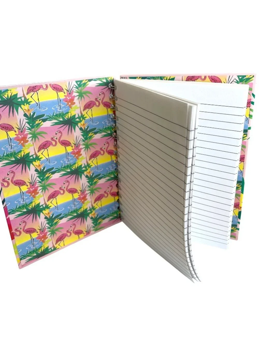 Vintage Flamingo Stationery Desk Gift 7 Pc Set Office Storage Box Journal Pencil